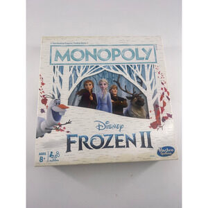Frozen Monopoly Game Disney Board Game Ages 8 + Family Night New (Box damaged)